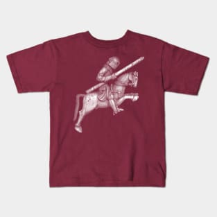 Charging Knight on Horse Kids T-Shirt